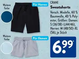 Aldi Süd CRANE Sweatshorts Angebot