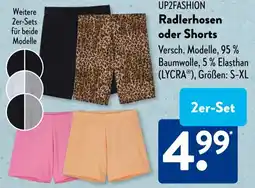 Aldi Süd UP2FASHION Radlerhosen oder Shorts Angebot