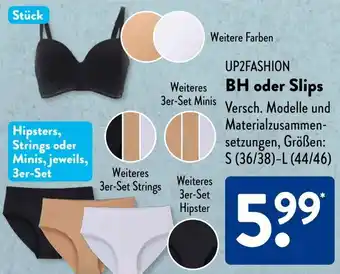 Aldi Süd UP2FASHION BH oder Slips Angebot