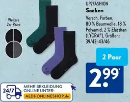 Aldi Süd UP2FASHION Socken Angebot