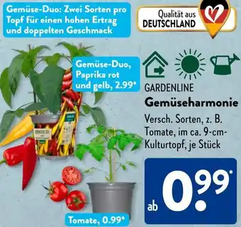 Aldi Süd GARDENLINE Gemüseharmonie Angebot