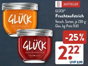 Aldi Süd GLÜCK Fruchtaufstrich Angebot
