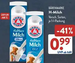 Aldi Süd BÄRENMARKE H-Milch Angebot