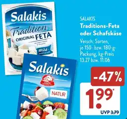 Aldi Süd SALAKIS Traditions-Feta oder Schafskäse Angebot