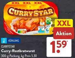 Aldi Süd CURRYSTAR Curry-Rostbratwurst Angebot