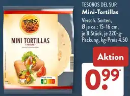 Aldi Süd TESOROS DEL SUR Mini-Tortillas Angebot