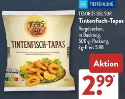 Aldi Süd TESOROS DEL SUR Tintenfisch-Tapas Angebot