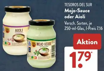 Aldi Süd TESOROS DEL SUR Mojo-Sauce oder Aioli Angebot