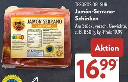 Aldi Süd TESOROS DEL SUR Jamón-Serrano Schinken Angebot
