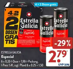 Aldi Süd ESTRELLA GALICIA Especial Angebot