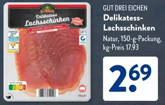 Aldi Süd GUT DREI EICHEN Delikatess Lachsschinken Angebot