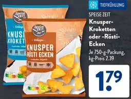 Aldi Süd SPEISE ZEIT Knusper Kroketten oder Rösti Ecken Angebot