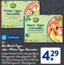 Aldi Süd Bio-Black-Tiger oder White Tiger Garnelen Angebot