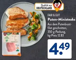 Aldi Süd FAIR & GUT Puten-Ministeaks Angebot