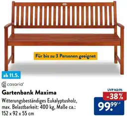 Aldi Süd Casaria Gartenbank Maxima Angebot