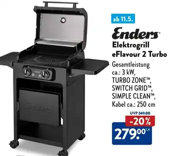 Aldi Süd Enders Elektrogrill eFlavour 2 Turbo Angebot