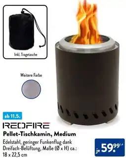 Aldi Süd REDFIRE Pellet-Tischkamin, Medium Angebot