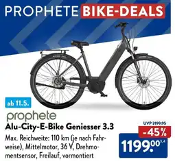Aldi Süd prophete Alu-City-E-Bike Geniesser 3.3 Angebot