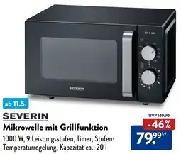Aldi Süd SEVERIN Mikrowelle mit Grillfunktion Angebot
