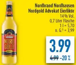 diska Nordbrand Nordhausen Nordgold Advokat Eierlikör Angebot