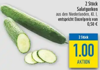 diska 2 Stück Salatgurken Angebot