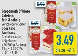 diska Coppenrath & Wiese Cafeteria fein & sahnig oder Café Landhaus Angebot