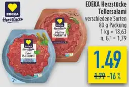 diska EDEKA Herzstücke Tellersalami Angebot