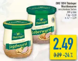 diska EWU 1894 Thüringer Wurstkonserve Angebot