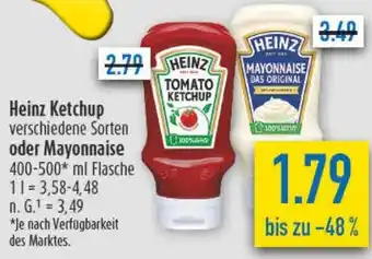 diska Heinz Ketchup oder Mayonnaise Angebot