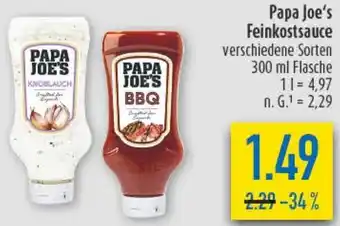 diska Papa Joe's Feinkostsauce Angebot