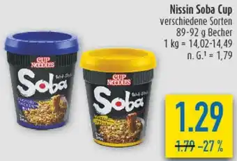 diska Nissin Soba Cup Angebot