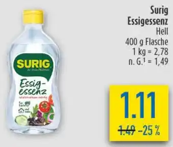 diska Surig Essigessenz Angebot
