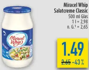 diska Miracel Whip Salatcreme Classic Angebot