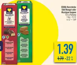 diska EDEKA Herzstücke Edel Nougat oder Marzipan happen Angebot