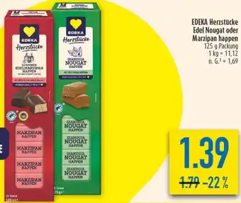 diska EDEKA Herzstücke Edel Nougat oder Marzipan happen Angebot