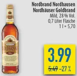 diska Nordbrand Nordhausen Nordhäuser Goldbrand Angebot