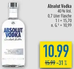 diska Absolut Vodka Angebot