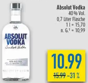 diska Absolut Vodka Angebot