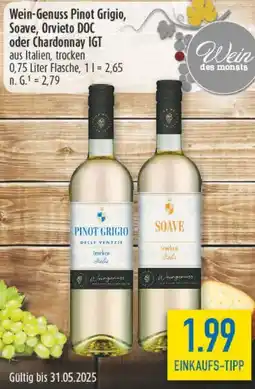 diska Wein-Genuss Pinot Grigio, Soave, Orvieto DOC oder Chardonnay IGT Angebot