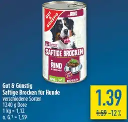 diska Gut & Günstig Saftige Brocken für Hunde Angebot