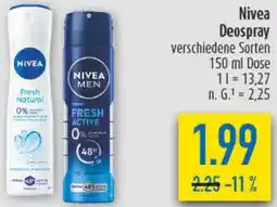 diska Nivea Deospray Angebot