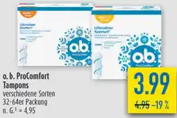 diska o. b. ProComfort Tampons Angebot