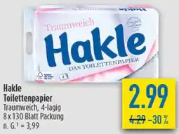 diska Hakle Toilettenpapier Angebot