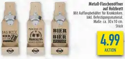 diska Metall-Flaschenöffner auf Holzbrett Angebot