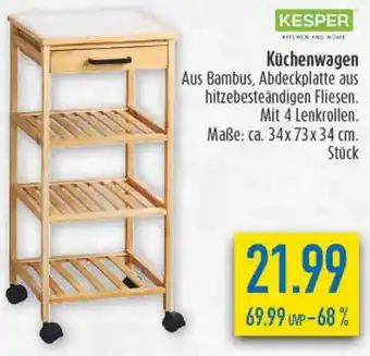 diska KESPER Küchenwagen Angebot
