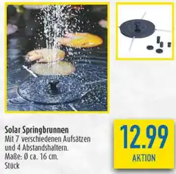 diska Solar Springbrunnen Angebot
