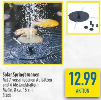 diska Solar Springbrunnen Angebot