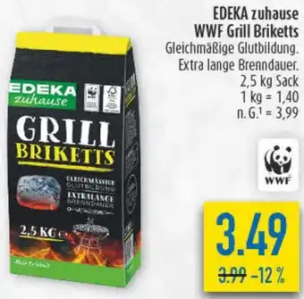 diska EDEKA zuhause WWF Grill Briketts Angebot