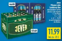 diska Jever Pilsener oder Landskron Bier Angebot