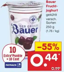 Netto Marken-Discount Bauer Fruchtjoghurt Angebot